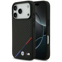 BMW M Carbon Tricolor Line MagSafe Case for iPhone 17 Pro - Black