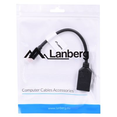 4. Lanberg AD-0003-BK adapter (Mini DisplayPort M - DisplayPort F; 0.10m; black)