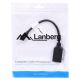 4. Lanberg AD-0003-BK adapter (Mini DisplayPort M - DisplayPort F; 0.10m; black)