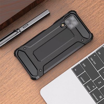 8. Hybrid Armor Case Tough Rugged Cover for Samsung Galaxy A22 4G silver
