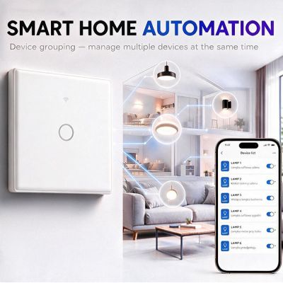 2. QOLTEC LIGHT ON/OFF SWITCH | TOUCH 1-CHANNEL | WI-FI | TIMER | TUYA | WHITE