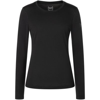 Women’s thermal long-sleeve top SUPER.NATURAL W ARCTIC230 LS black