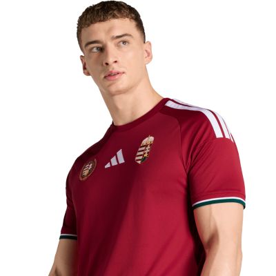 4. adidas Hungary 26 Home Jersey Official Burgundy JZ6975