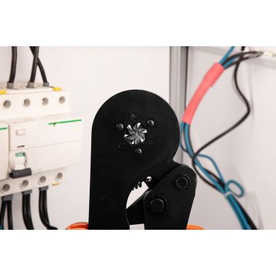 4. Crimping pliers for ferrule ends, 6 dies, ferrule diameter: 0.1–16 mm²