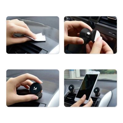 11. Wozinsky Magnetic Car Mount for Dashboard 360 Self-Adhesive Black (WMH-05)