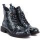 8. Women's patent leather ankle boots, gray, S.Barski HY62-8140
