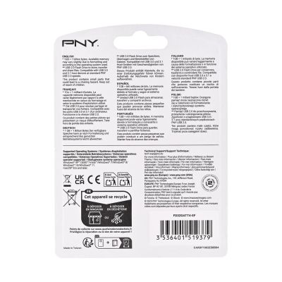 4. PNY Attache 4 USB 2.0 32GB USB Flash Drive