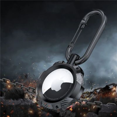 4. Tech-Protect TPUCarbon Case for Apple AirTag - Black