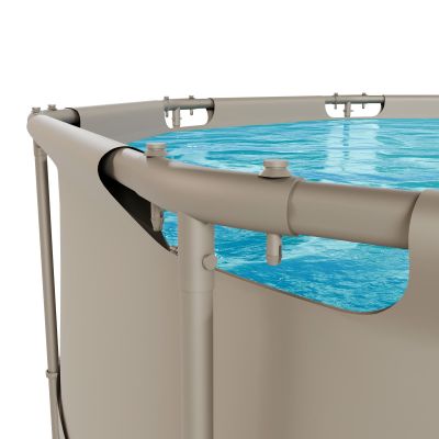 8. VIRTUFIT ROUND POOL 366 CM WITH FILTER PUMP BEIGE