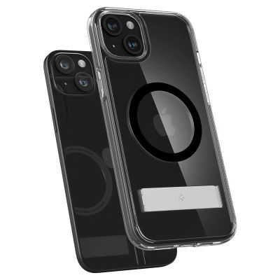 12. Spigen Ultra Hybrid S MagSafe Case with Stand for iPhone 15 Plus - Black