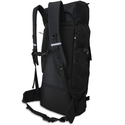 3. 65L Hiking Backpack, Black, SEMI LINE
