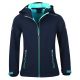 TrollKids Girls Trollfjord Jacket navy/mint softshell jacket for girls (175-132)