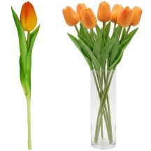 ORANGE TULIP 31CM LIFE-LIKE SPRING DECORATION