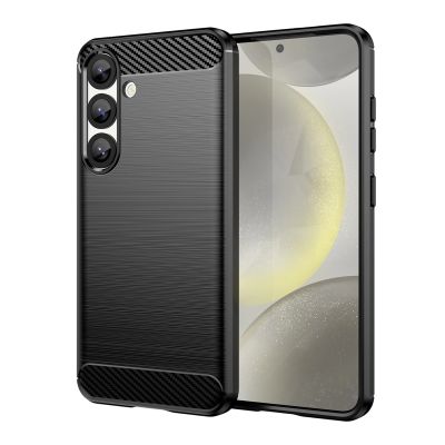 Carbon Case Flexible Silicone for Xiaomi Redmi Note 14 Pro 4G - Black