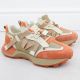 6. Women's beige and orange leather sneakers Goe RR2N4064