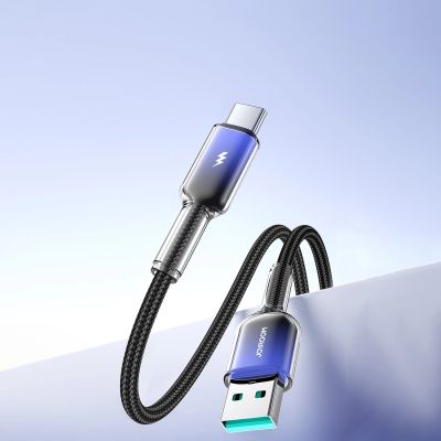 10. Joyroom S-A42 Crystal-Clear Series 3A USB-A - USB-C cable 1.2m - black