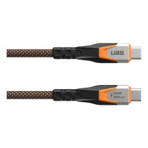 UAG SRGE - USB-C - USB-C cable, USB 3.2 Gen2 240W/20Gbps, 75 cm (black/orange)
