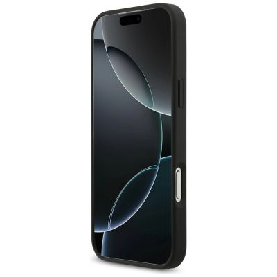 5. Guess Grained Big 4G & Classic Logo case for iPhone 17 Pro Max - black