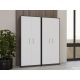 4. CLOSED SHELVING OLIV 2D ANTHRACITE/WHITE SET