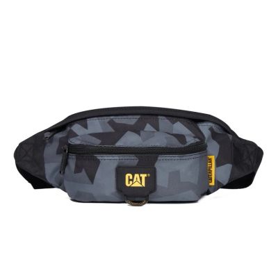 3. Raymond Caterpillar MILLENNIAL CLASSIC Black/Grey Fractal Camo hip bag (84062-676)