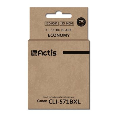 Actis KC-571BK Ink (replaces Canon CLI-571BK; Standard; 12 ml; black)