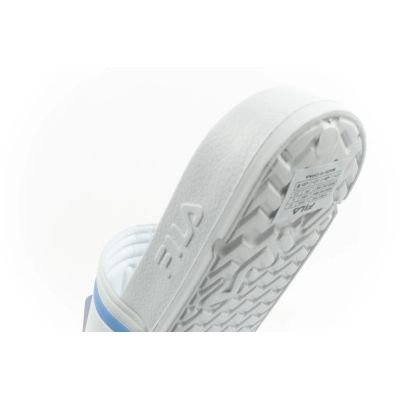 7. Fila women's sports flip-flops Morro comfortable white slippers for the pool