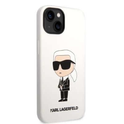 4. Karl Lagerfeld KLHCP14MSNIKBCH iPhone 14 Plus 6.7" hardcase white/white Silicone Ikonik