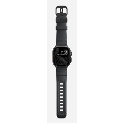 6. Nomad Rocky Point Band Black Leather, Titanium