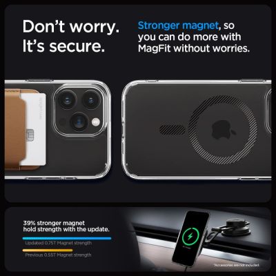 13. Spigen Ultra Hybrid Mag Case with MagSafe for iPhone 15 Pro - Gray