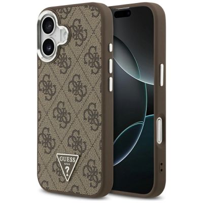 Guess 4G Triangle Logo MagSafe case for iPhone 17 - brown