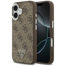 Guess 4G Triangle Logo MagSafe case for iPhone 17 - brown