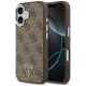 Guess 4G Triangle Logo MagSafe case for iPhone 17 - brown