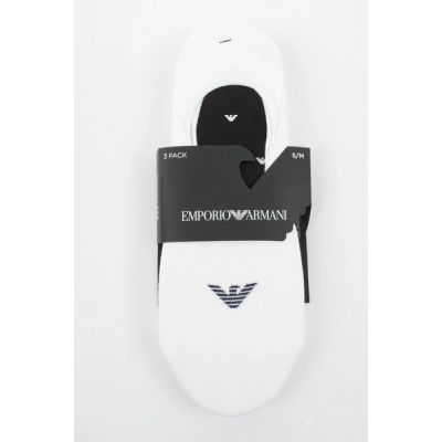 4. Emporio Armani Calza micro socks cotton white 3-pack