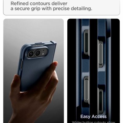 10. Spigen Tough Armor T MagSafe case for iPhone Duo - navy blue
