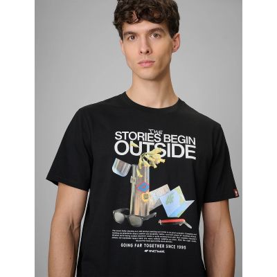 4. Men's regular printed T-shirt 4F 4FRSS26TTSHM3811-20S