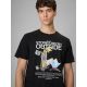 4. Men's regular printed T-shirt 4F 4FRSS26TTSHM3811-20S