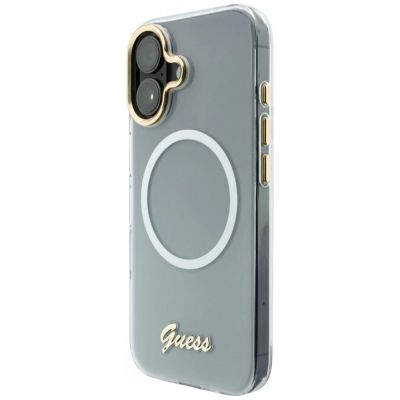 2. Guess IML Gradient Script Metal MagSafe Case for iPhone 17 - White