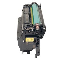 HP 655A original LaserJet cartridge with yellow toner