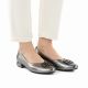 5. Women's ballerinas with decorative heels, silver Potocki SZ12770