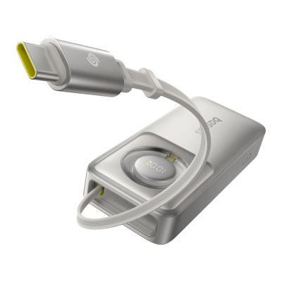 3. Baseus Free2Pull 10000mAh 30W powerbank with USB-C port and retractable USB-C cable - gray