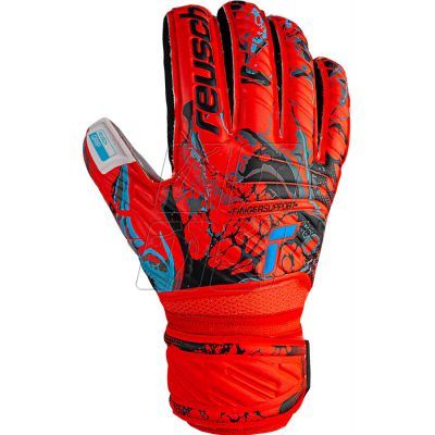 2. Reusch Attrakt Grip Finger Support M 53 70 810 3334 goalkeeper gloves