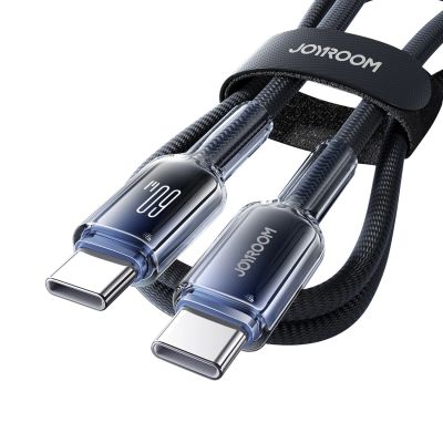 5. Joyroom S-A42 Crystal-Clear Series 60W USB-C - USB-C cable 1.2m - black