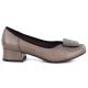 2. Comfortable gold women's block heel pumps M.Daszyński SA279-1 3