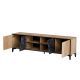 2. 4D OVO TV cabinet 180x38xH53 oak/concrete