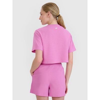 3. Women's crop top t-shirt 4F 4FWSS25TTSHF1977-54S