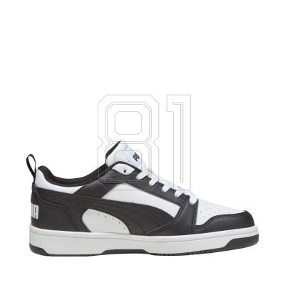 5. Puma Rebound V6 Lo Mid kids' shoes white and black 393833 01