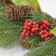 10. PU CHRISTMAS DECORATIVE WREATH, DECORATED, 43CM