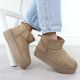5. Women's beige suede snow boots Potocki 16322
