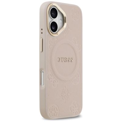 4. Guess Peony Hot Stamp MagSafe iPhone 17 Case - Pink