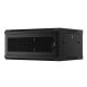 3. WALL-HUNG RACK CABINET 19" 4U 600X450 BLACK PERFORATED DOOR LANBERG (FLAT PACK)